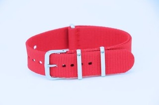 紅=太超值20mm Nylon Watch Strap 尼龍NATO zulu G10四環時尚軍用錶帶timex