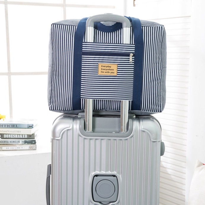 【MW Meowwalk】出國必備 超大容量行李拉桿套掛旅行收納袋 手提防水袋 行李收納