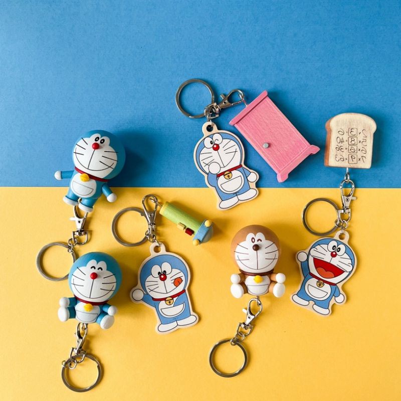 7-11集點活動2022 哆啦A夢道具 木頭立體公仔鑰匙圈 經典款 Doraemon