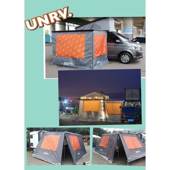 UNRV 福斯 T6 車邊帳圍布 露營車 車圍布 賓士 馬可波羅 2.6m/3m Fiamma  擋風【ZD】遮陽 邊布