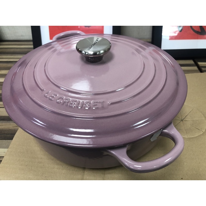 Le Creuset 日本限定款 錦葵紫 燉飯鍋Risotto 26cm鑄鐵鍋