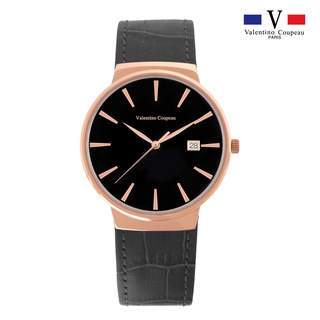 【範倫鐵諾 Valentino Coupeau】61592R 英倫時尚玫瑰金皮帶腕錶