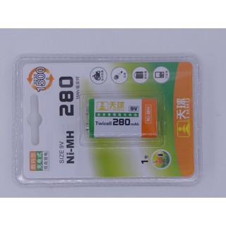 [yo-hong][yo-hong]9V高容量鎳氫充電電池280mAh