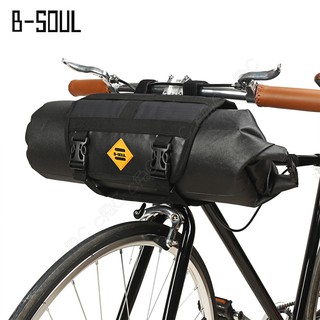 B-soul全新自行車全防水車頭包：復古騎士風鐵馬鞍袋 單車環島旅行袋 腳踏車把手袋 公路車把包 車手袋 車前包 龍頭包