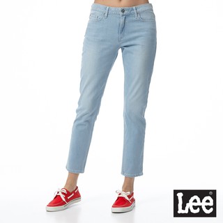 Lee 401 四面彈中腰合身小直筒七分牛仔褲 女 淺藍 Modern LL1902598GA