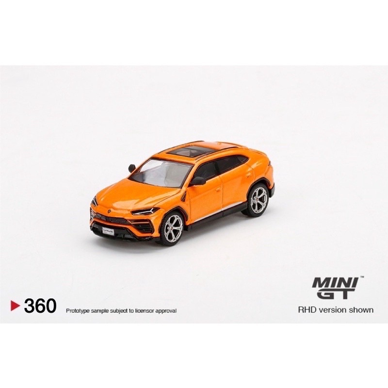 Mini GT 1/64 藍寶堅尼 Lamborghini Urus 橘 橘色 360