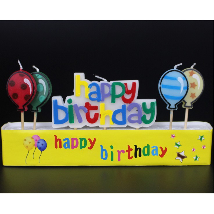 生日快樂字母氣球蠟燭 生日派對蠟燭 派對小物 DIY佈置 派對小物 DIY佈置 生日蛋糕蠟燭