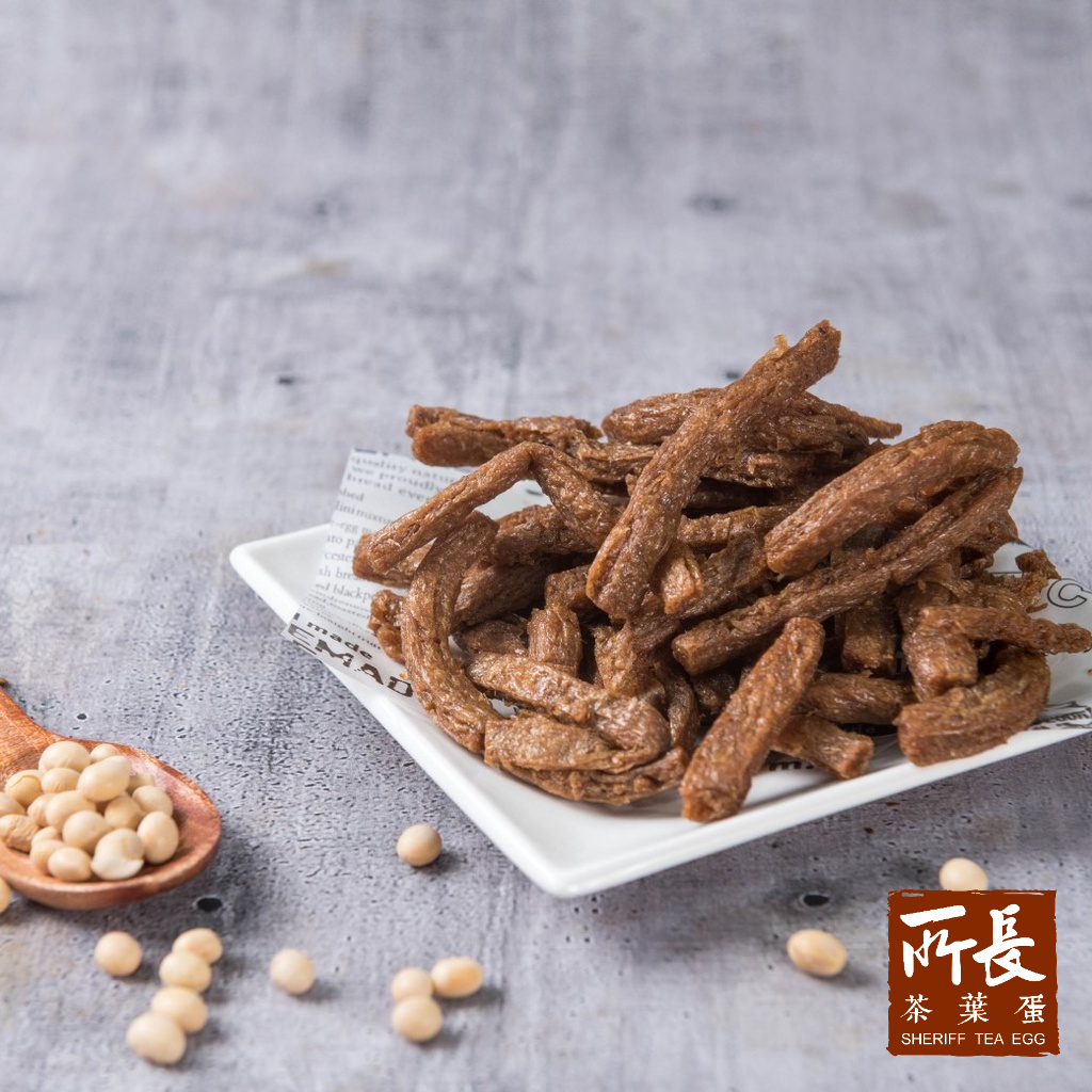 【所長茶葉蛋】原味素蹄筋(100g)｜官方旗艦店｜台南伴手禮｜台南美食｜植物肉乾｜素肉乾｜全素