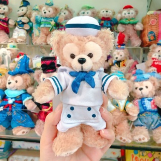 日本 迪士尼樂園 Duffy 達菲 達菲熊 海軍 水手 水手服 珠鍊 珠鏈 別針 站姿吊飾 娃娃吊飾 吊飾