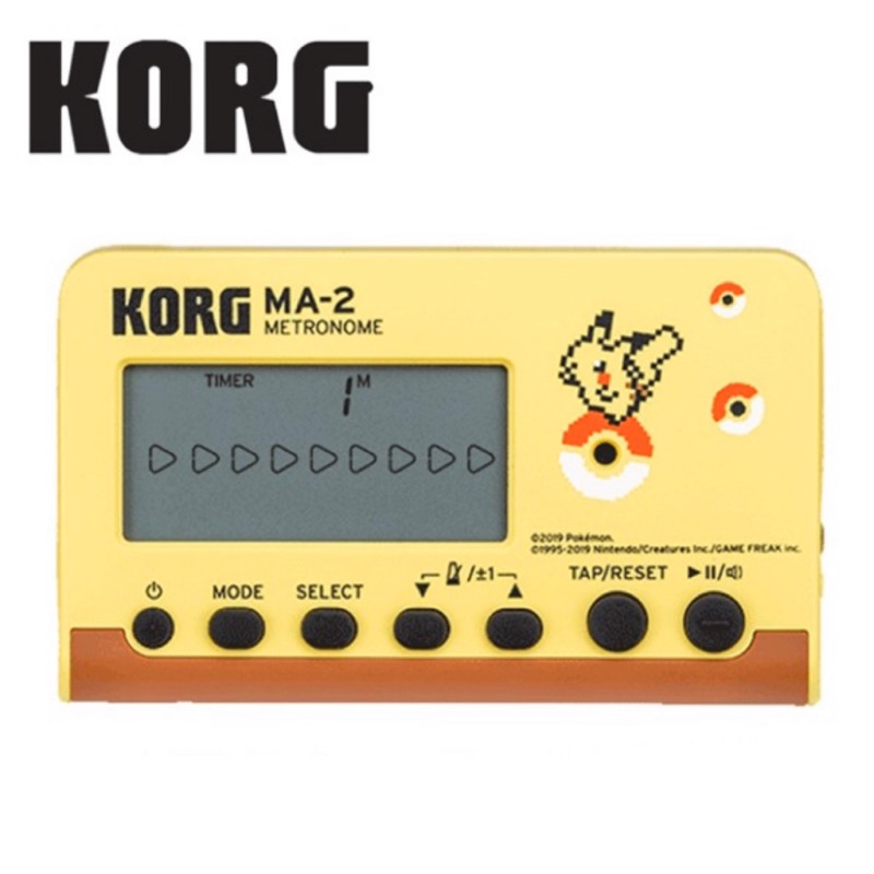 KORG 限量版 寶可夢聯名款 電子節拍器 MA-2 皮卡丘/伊布款 神奇寶貝 日本 宛伶樂器