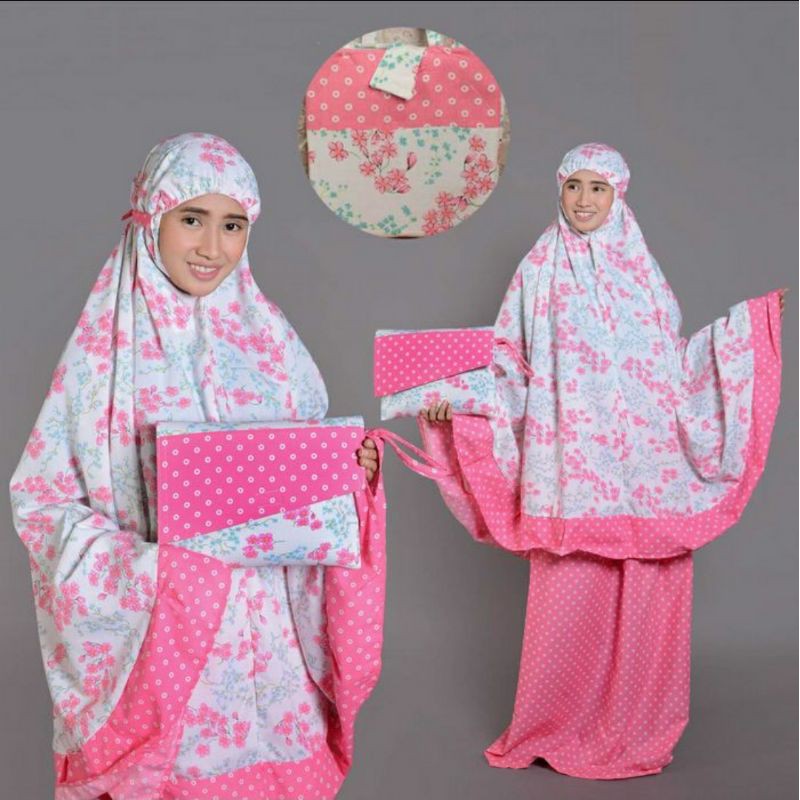 DISKON RAMADHAN mukenah dewasa Rayon bali bunga ready