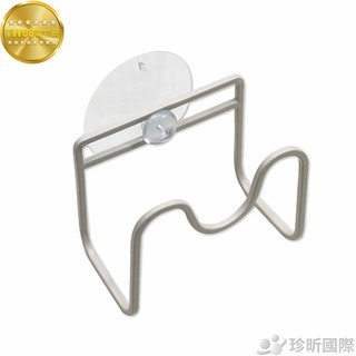 樂司小鐵 吸盤式菜瓜布架 長約7.5cmx寬約4.8cmx高約6.3cm 滴水架 菜瓜布架 瀝水架 防黴【TW68】
