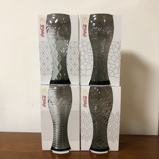 麥當勞 2014 可口可樂 Coca-Cola 玻璃杯 曲線杯 可樂杯 限量 水杯 McDonald's