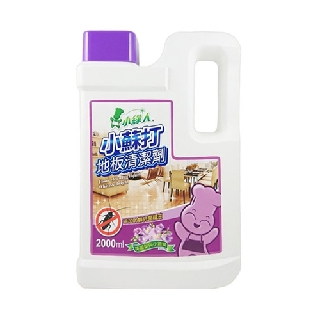 小綠人 小蘇打地板清潔劑(英國梨與小蒼蘭)2000ml【小三美日】限宅配 空運禁送 D886308