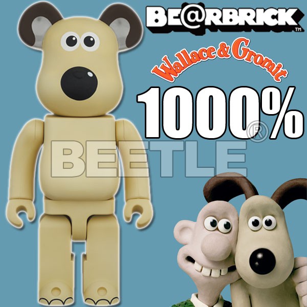 BEETLE BE@RBRICK WALLACE GROMIT 酷狗寶貝 掌門狗 庫柏力克熊 1000%