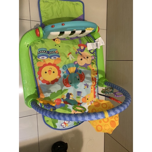 Fisher Price 費雪 可愛動物小鋼琴健身器 健力架 踢踢琴 寶寶運動 寶寶玩具 新生兒 桃園可面交自取