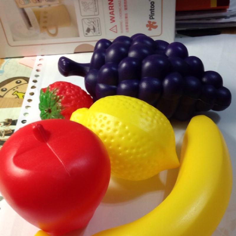玩具水果（蘋果、香蕉、葡萄、檸檬）