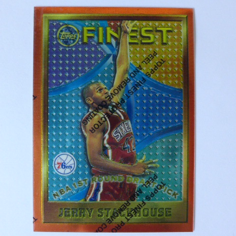 ~ Jerry Stackhouse ~RC/NBA球星/傑里•斯塔克豪斯 1996年Finest.金屬設計.新人卡