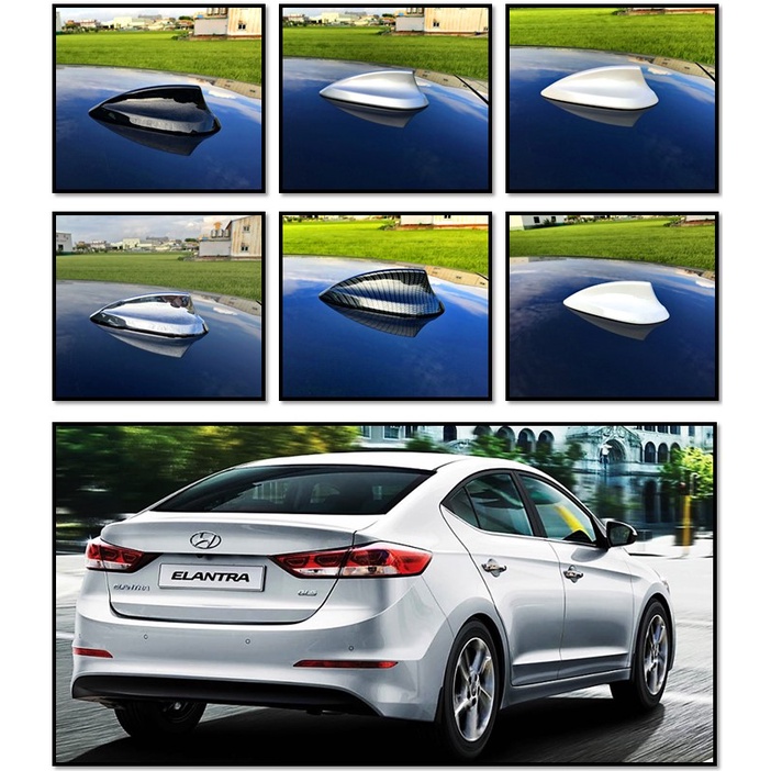 圓夢工廠 Hyundai 現代 Elantra / Elantra Sport 2016~19 車頂 鯊魚鰭 造型天線貼