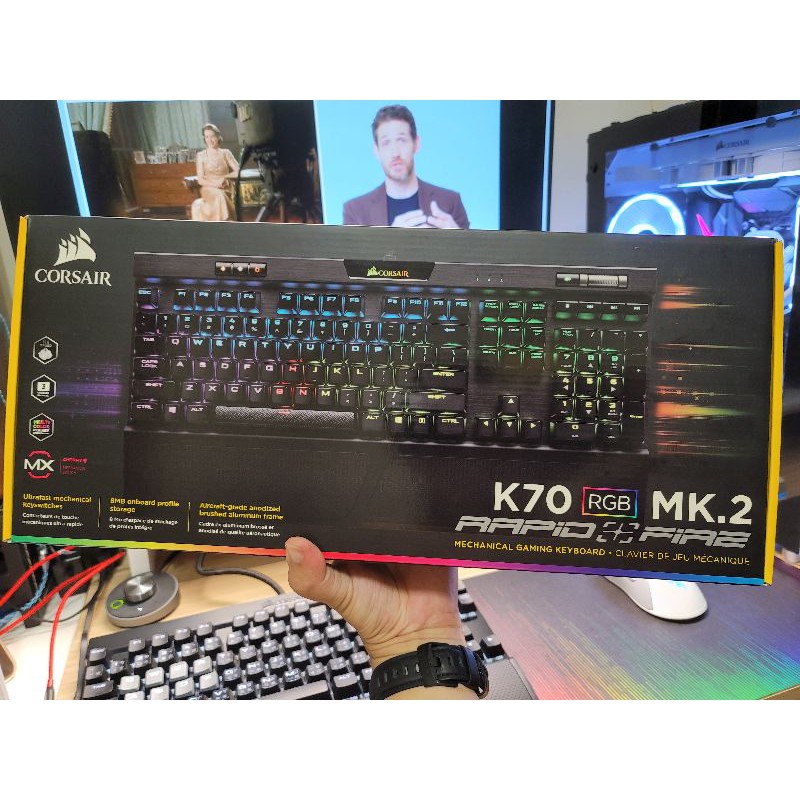 corsair k70 mk.2 銀軸