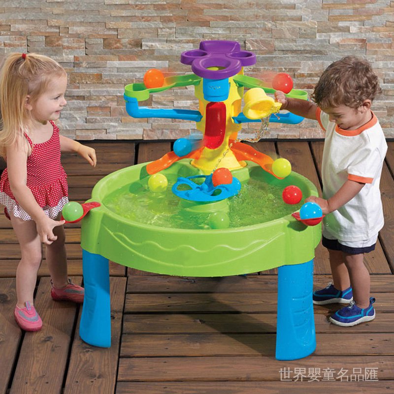 進口益智美國進口step2兒童戲水桌玩水玩沙台室內沙水玩具水簾玩水池8746 蝦皮購物