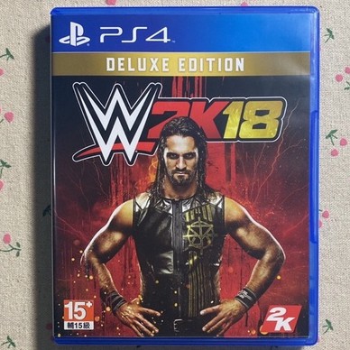 【阿杰收藏】WWE 2K18 英文版【PS4二手】激爆職業摔角 美國勁爆職業摔角 2018 中古 deluxe封面