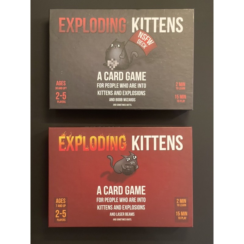 Exploding Kittens 爆炸貓咪 英文版 桌遊 二手 9成新