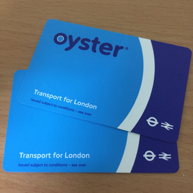 Oyster card 牡蠣卡 英國倫敦交通卡 英鎊