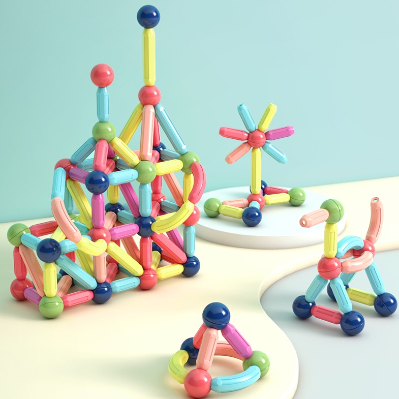 台灣現貨✨磁力棒積木 百變磁力棒 百變積木 磁力積木 磁力棒 積木玩具 益智積木 磁鐵積木 磁性積木 兒童玩具