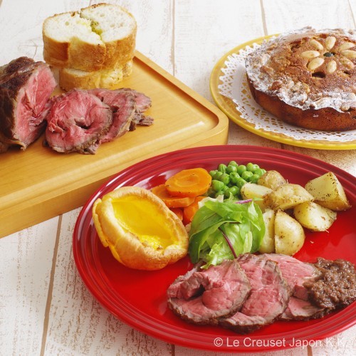 CO❤️ JPY 日本代購🇯🇵法國 Le Creuset 正貨 LC 23cm 瓷器 圓盤 餐盤 瓷盤 烤盤 櫻桃紅