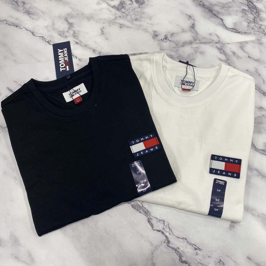 Tommy Hilfiger  短袖 t 恤 現貨 超厚磅 衣服 刺繡 上衣 左胸經典LOGO 成人款 t恤