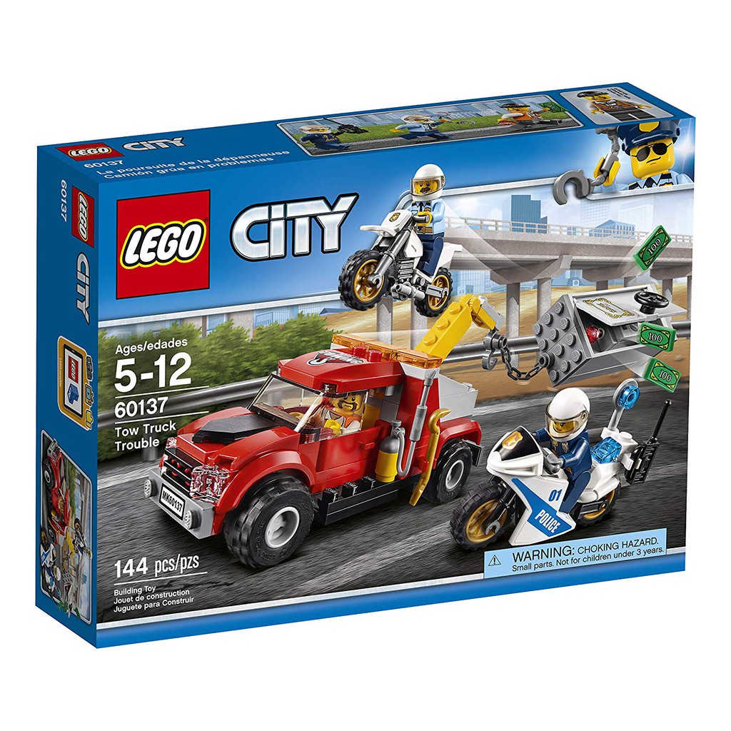**LEGO** 正版樂高60137 City系列 拖吊車追捕行動 全新未拆 現貨