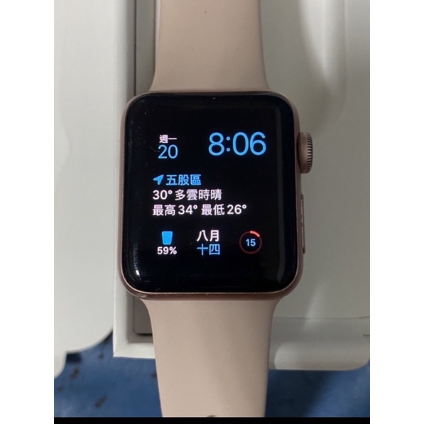 二手Apple Watch s2 gps 38mm 玫瑰金