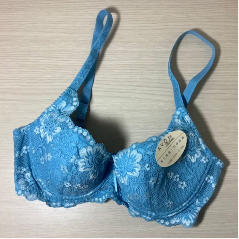 【現貨】雅芳粉彩蕾絲胸罩 32D 32C海水藍 女性內衣 Avon集中舒適賠售