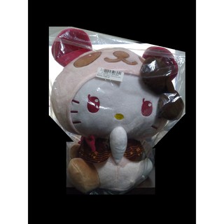 日版 三麗鷗 HELLO KITTY 古典音符蝴蝶結 熊貓裝 凱蒂貓 35cm 絨毛娃娃 玩偶布偶