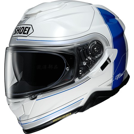 瀧澤部品 日本SHOEI GT-AIR II 2 全罩安全帽TC-2 CROSSBAR 白藍 彩繪 加長內墨片 通風透氣