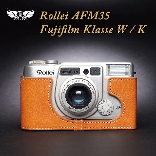 小馨小舖【TP適用於 Rollei AFM35 / Fujifilm Klass W K 真皮相機底座】相機皮套 相機包
