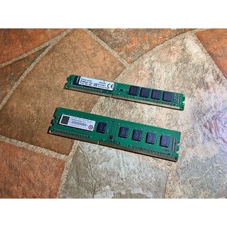 Transcend創見記憶體RAM Kingston金士頓 DDR3 1600 4G 電腦桌上型窄版單面原廠終身保固