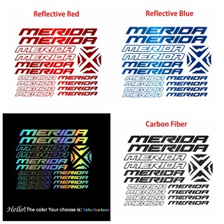 紅色 Merida 品牌 MTB 公路自行車公路車騎行乙烯基貼紙適用於車架裝飾 Merida 自行車貼花貼紙