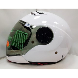 頭等大事安全帽 EVO 智同 外銷品牌LAUS JB-300 白色 3/4罩 全罩可任意變換 超輕量化 雙鏡贈下巴+免運