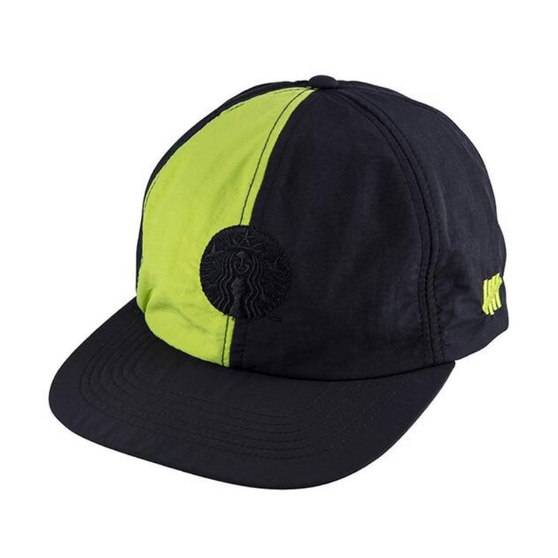 星巴克最潮聯名 街頭潮流 UNDEFEATED STARBUCKS 棒球帽 黑色帽子 潮流 聯名
