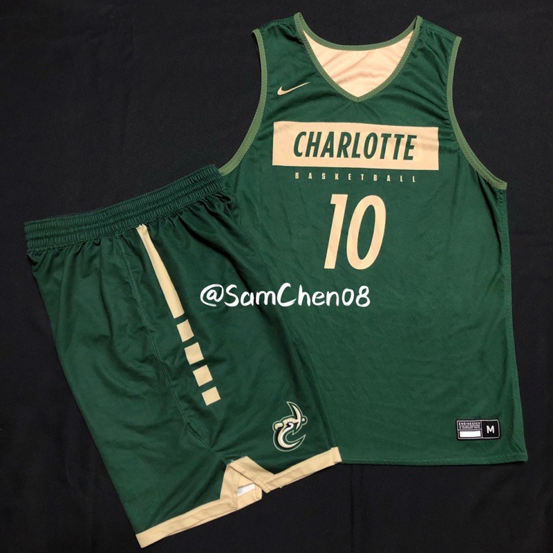 Nike NCAA UNC Charlotte 夏洛特 49人 球員版 雙面 練習衣 球衣 背心 NBA KOBE
