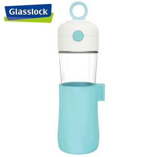Glasslock 玻璃運動隨身杯 藍色 500ml