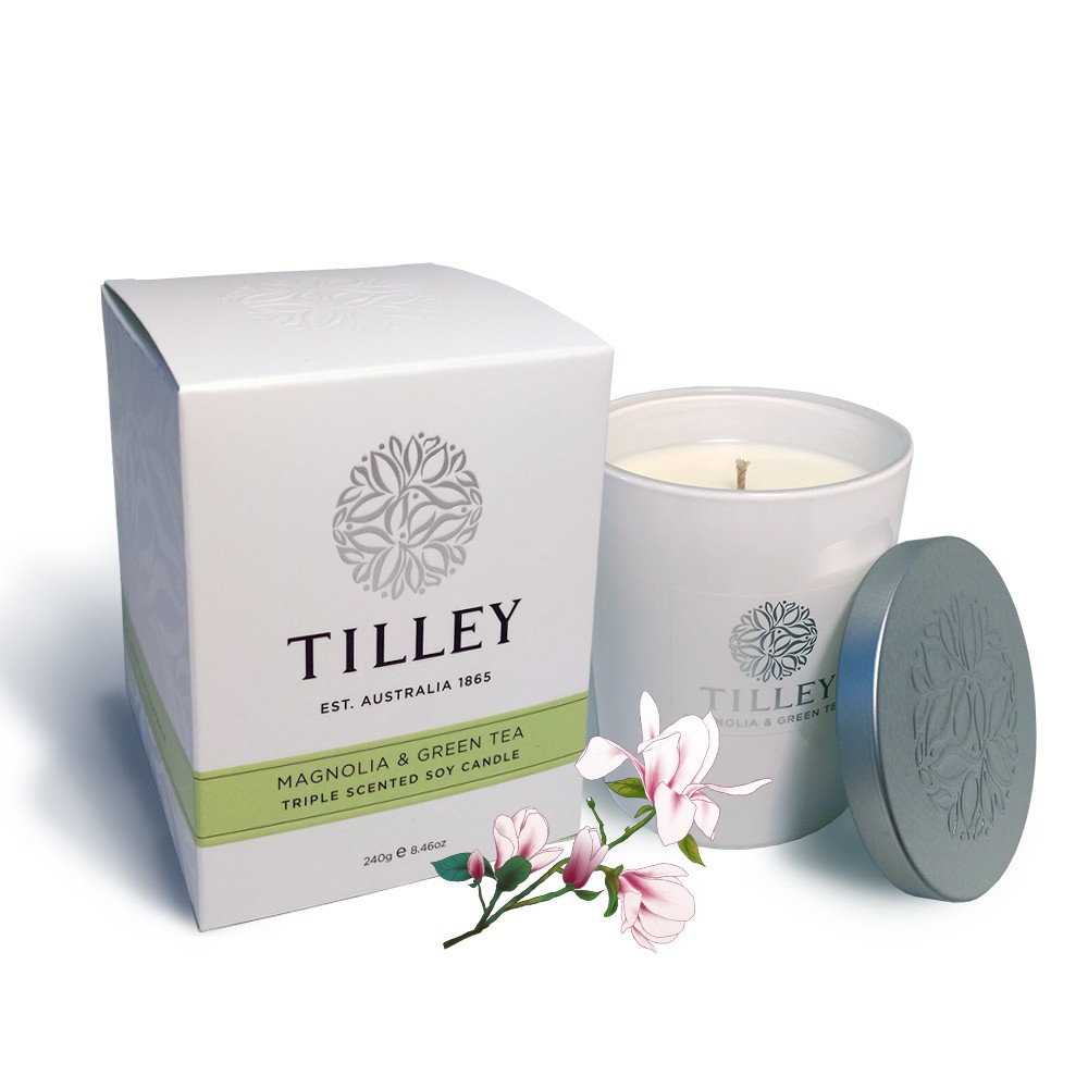Tilley(百年特莉)-木蘭花香氛大豆蠟燭240g