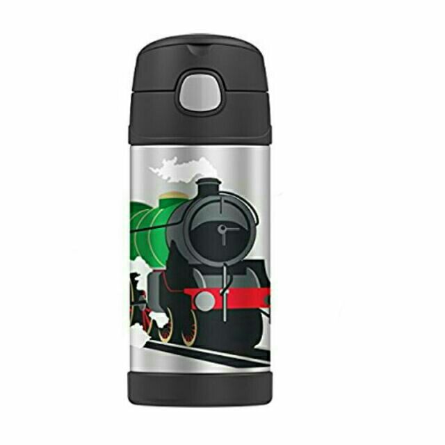 美國2016最新款((有提把))膳魔師THERMOS軟吸管式保溫瓶— 湯瑪士小火車(Thomas Train)