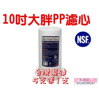 水專家=10吋大胖濾心 PP棉質 活性炭 樹脂 摺疊 水塔過濾.專用濾心.全戶過濾器專用 NSF認証 臺灣製造