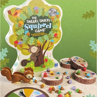 美國Educational Insights 兒童益智桌遊 - 小松鼠的橡果爭奪戰(遊戲中培養專注力、手眼協調、手部小肌
