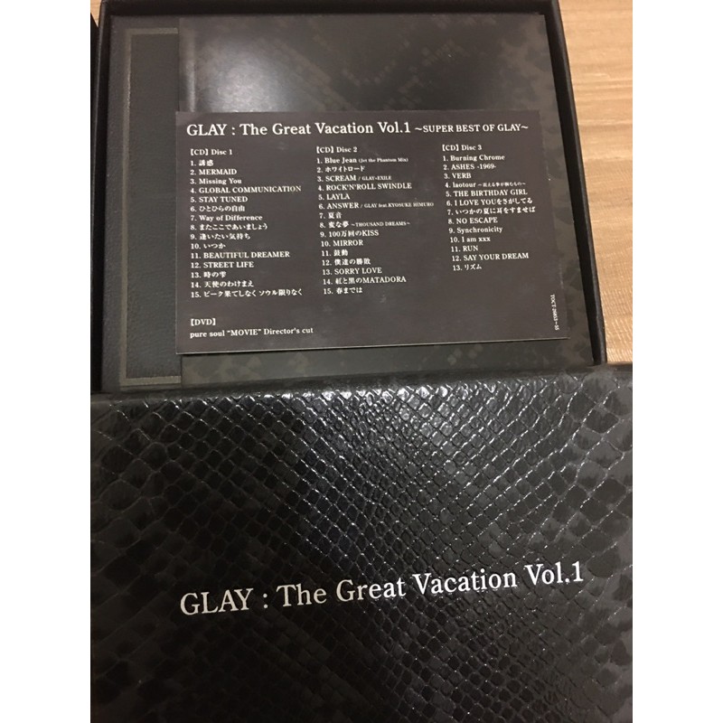 半價出清日版3cd Dvd Glay 精選the Great Vacation Vol 1 蝦皮購物