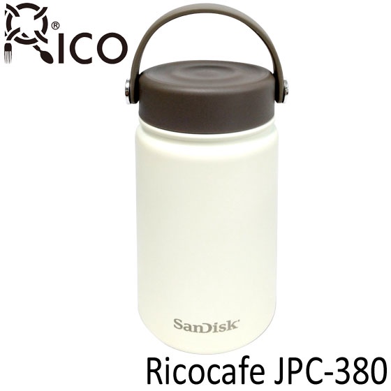 ☆隨便賣☆RICO SanDisk 聯名 JPC-380 磨砂白 380ml Ricocafe 陶瓷塗層 真空陶喜杯