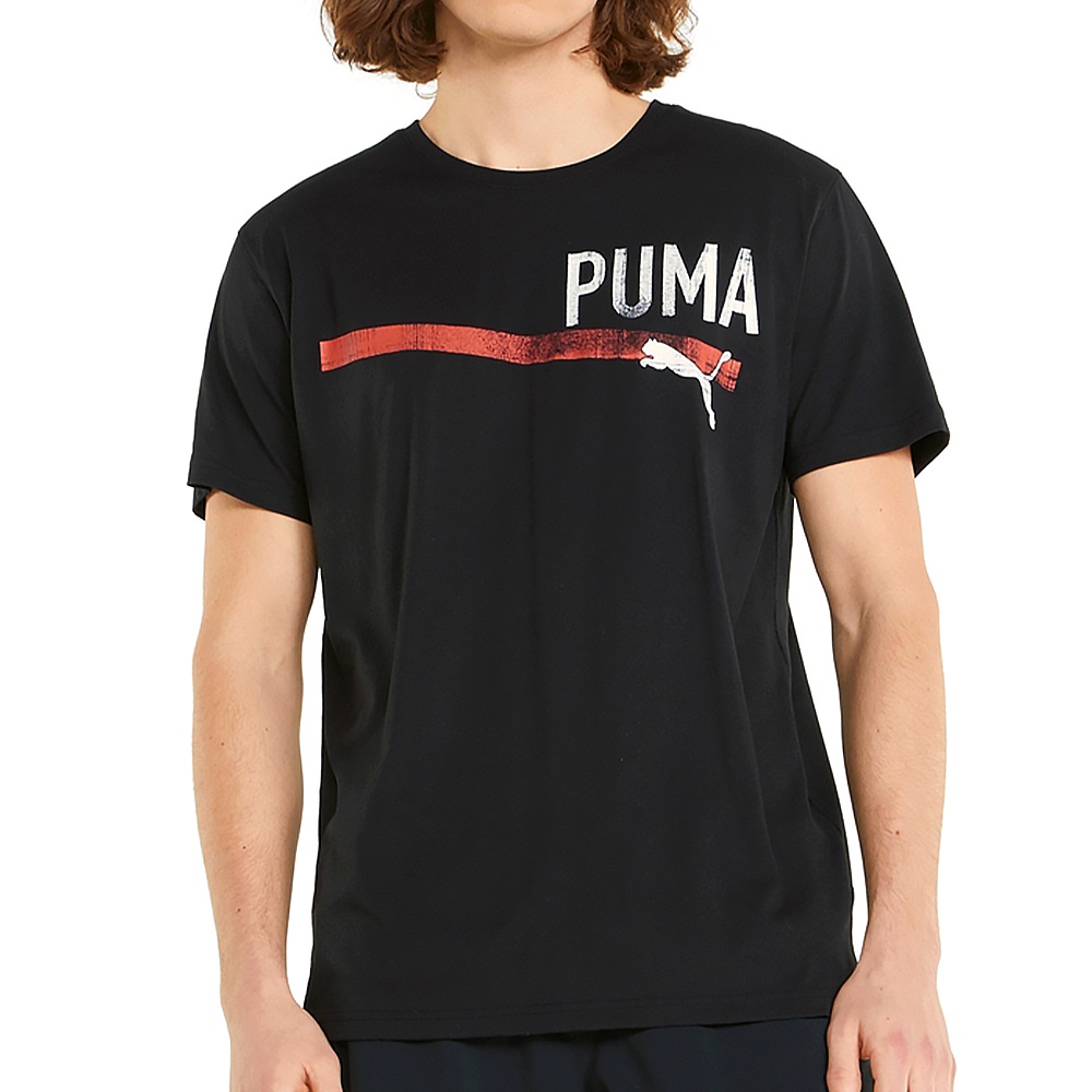 Puma Performance Branded 男 黑 訓練 運動 短袖 52164101